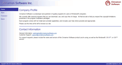 Desktop Screenshot of cinnamonsoftware.com