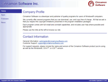 Tablet Screenshot of cinnamonsoftware.com